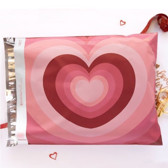 Hearts 14x17 Designer Poly Mailers Pack of 25 ~PRICE IS FIRM - Picture 2 of 6